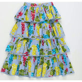 RUFFLES UVAS SKIRT LIGHT BLUE