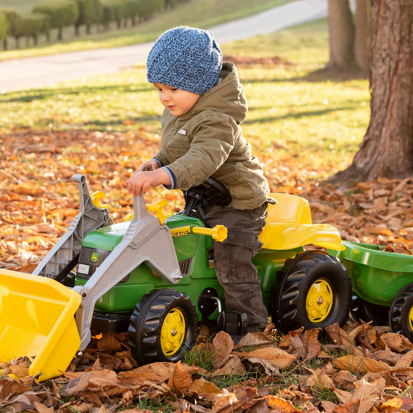 John Deere Kid Tractor w/Trailer