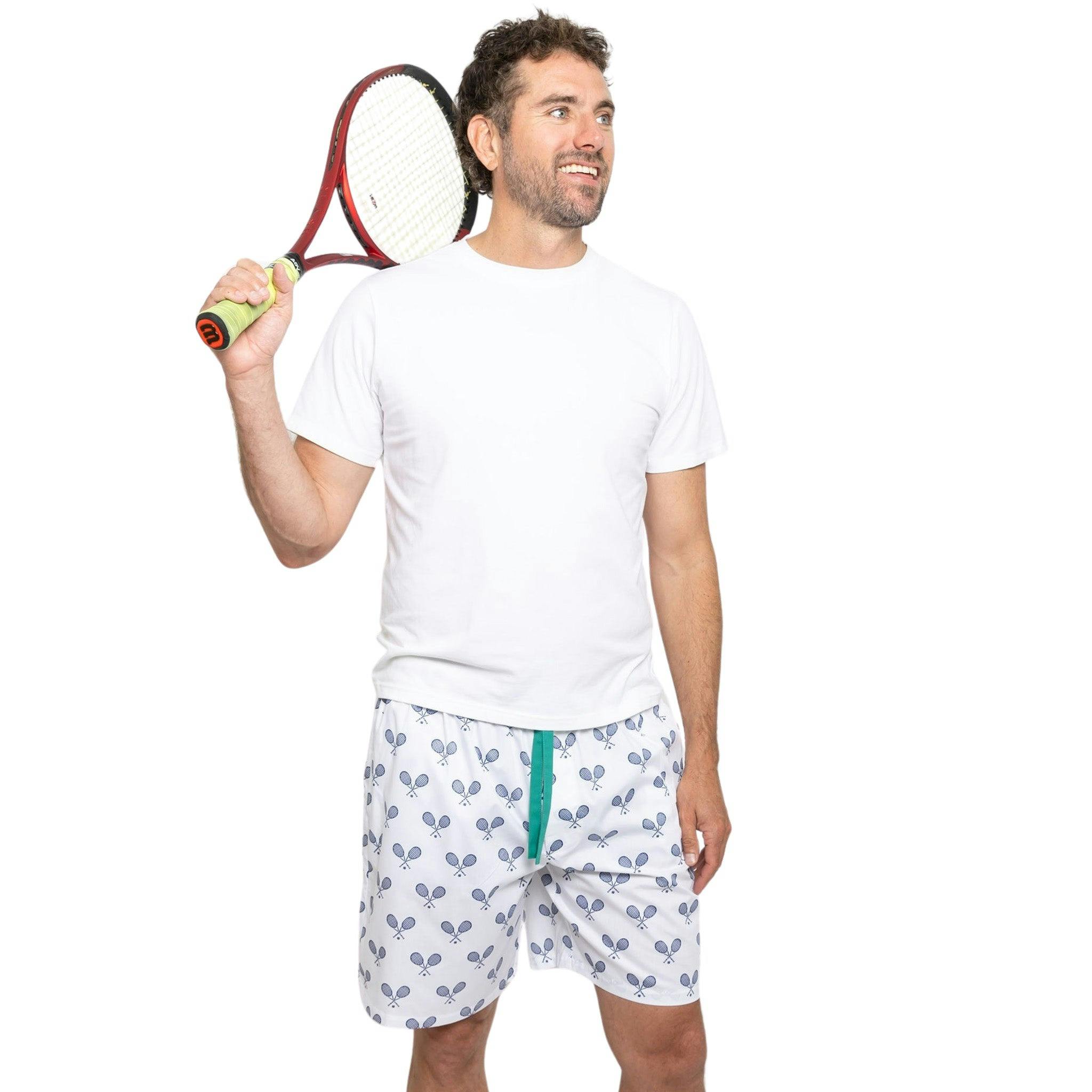 Men's Tennis Navy Sleep Shorts