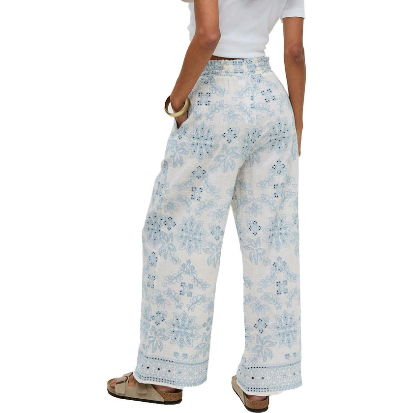 Cherice Wide leg All Over Embroidered Trouser