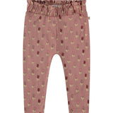 Floral Print Cuffed Waist Leggings