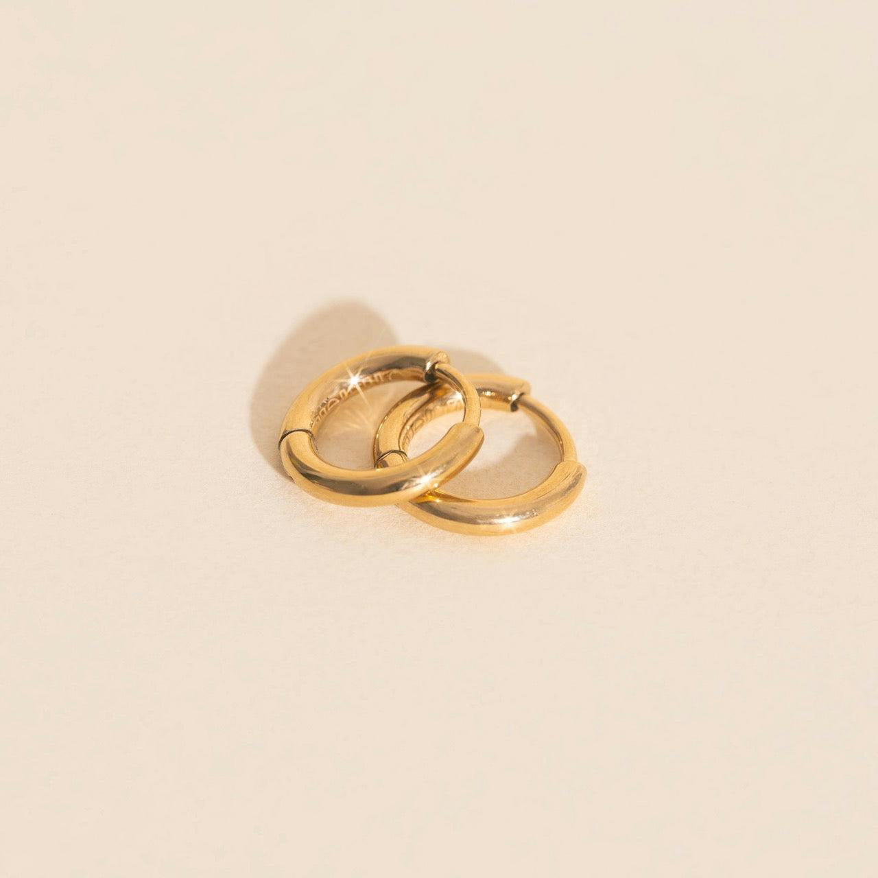 Mini Rounded Huggie Hoop Earrings