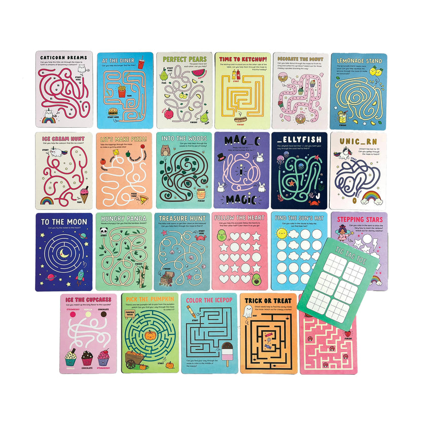 Mini Mazes Activity Cards - Set of 24