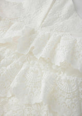 Paloma Lace Frill Maxi Dress