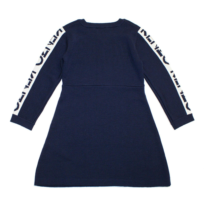 KENZO KIDS Knit Logo Sleeve Dress