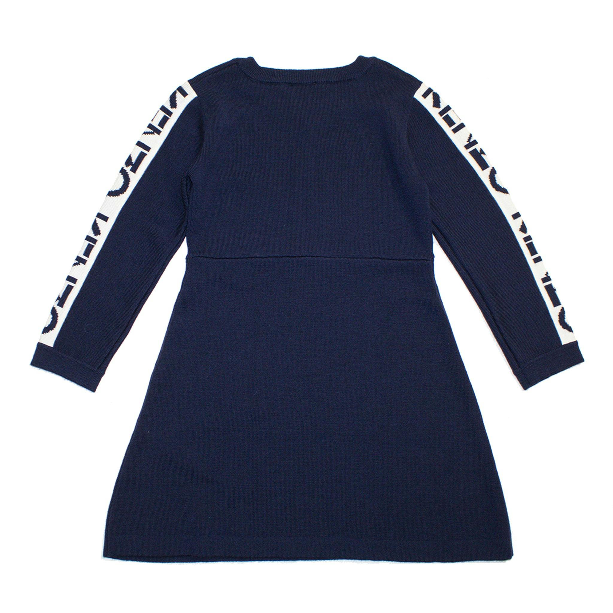 KENZO KIDS Knit Logo Sleeve Dress