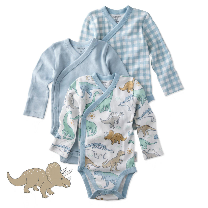 STERLING 3-Pack Side Snap Bodysuit