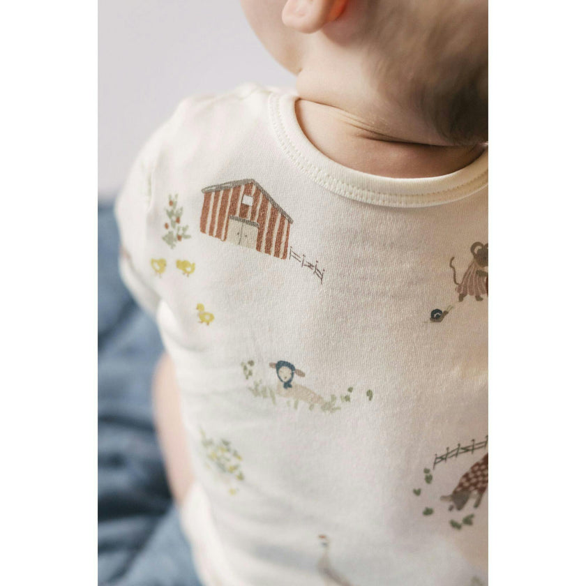 Lap Shoulder One-Piece, Natural