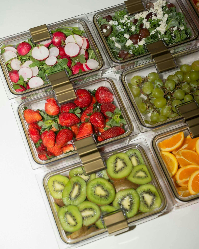 Stackable, Microwave + Dishwasher Safe Food Container Set, 1 Set