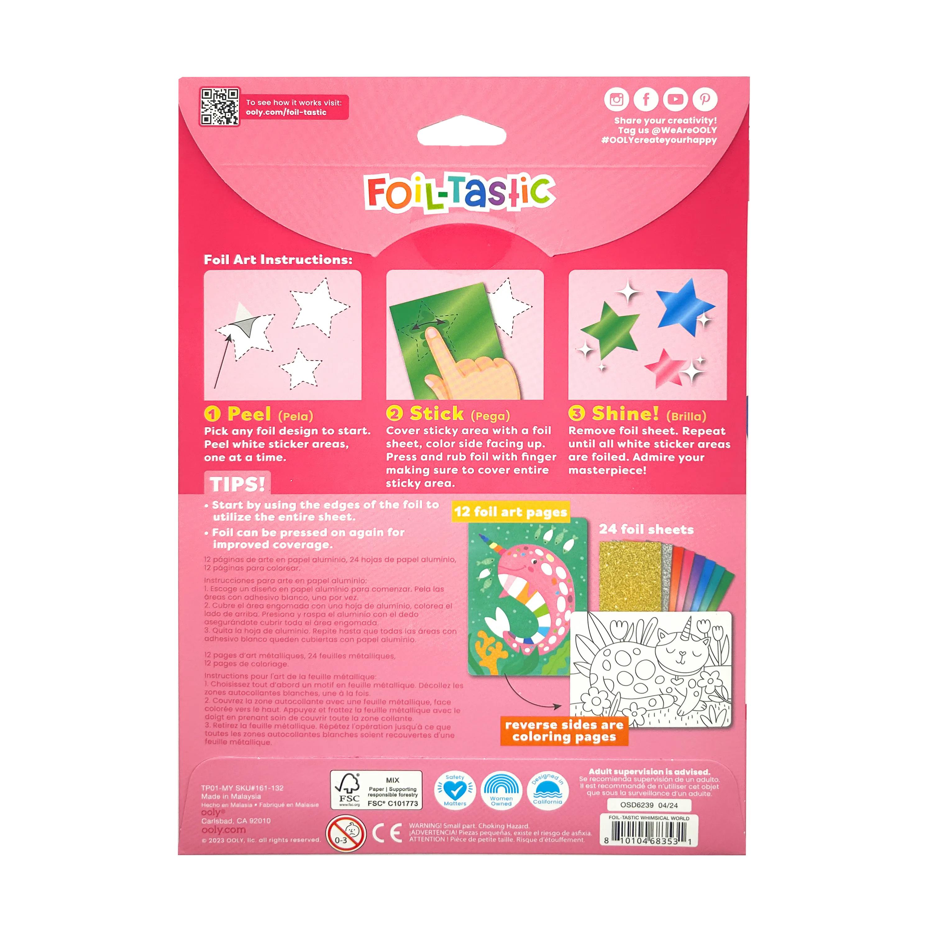Foil-tastic Foil Art & Coloring Set - Whimsical World