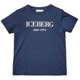 ICEBERG Classic Logo T-shirt - Navy