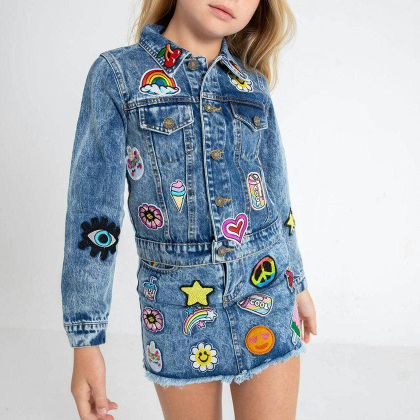 All About the Patch Crop Denim Jacket