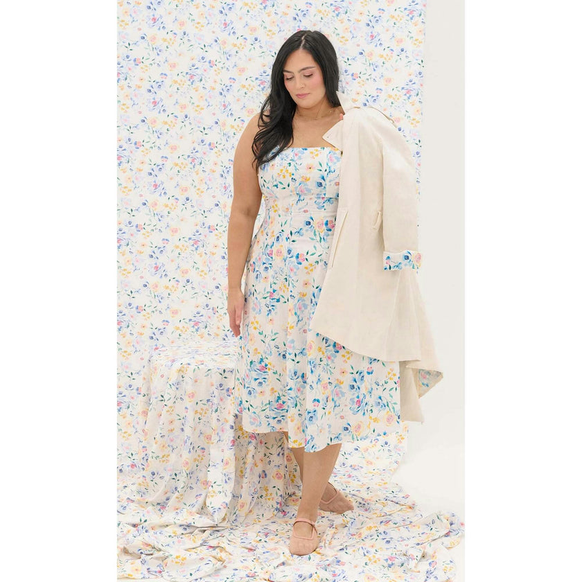 Petal Dress in Blue Bouquet