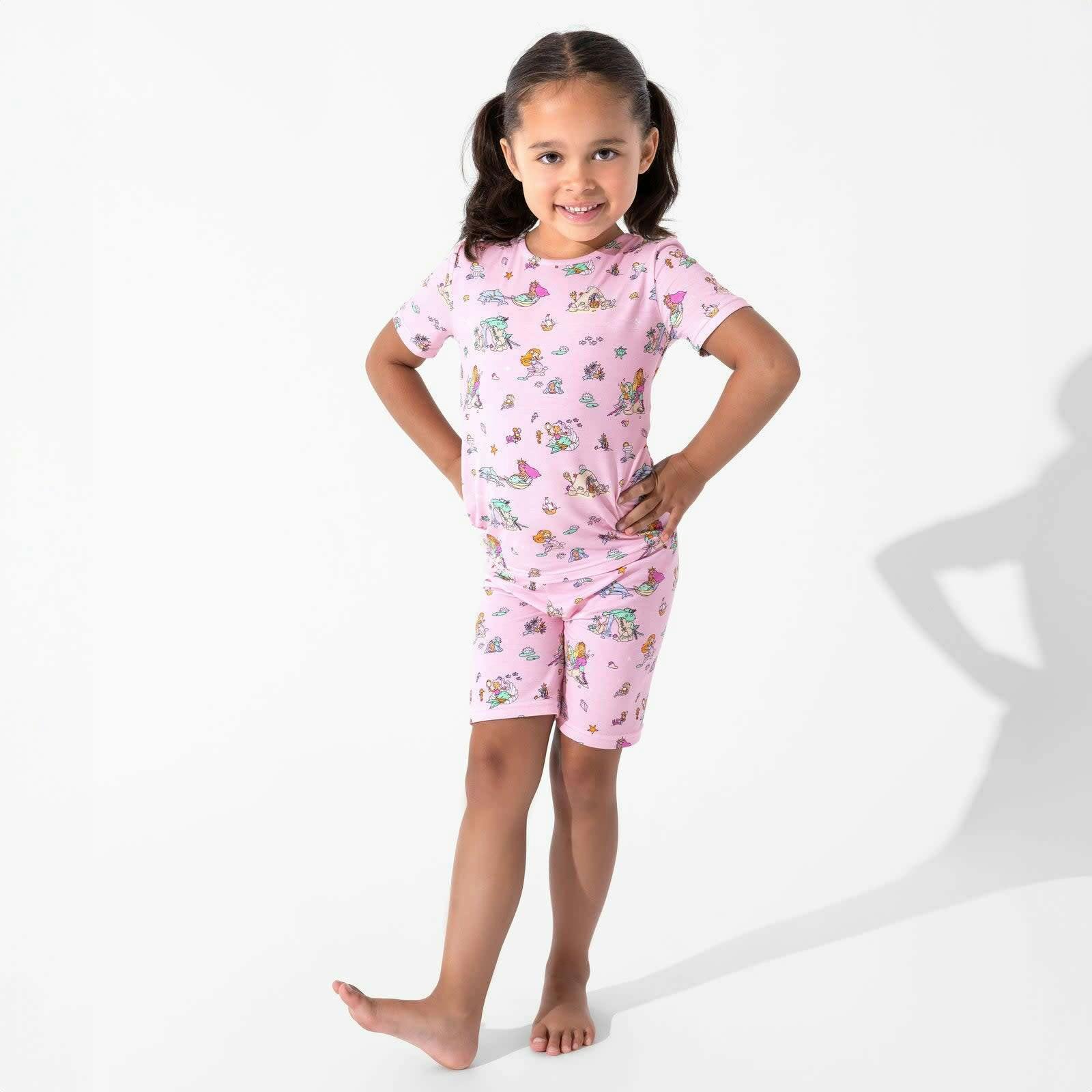 Mermaid Lagoon Kids Pajama Short Set