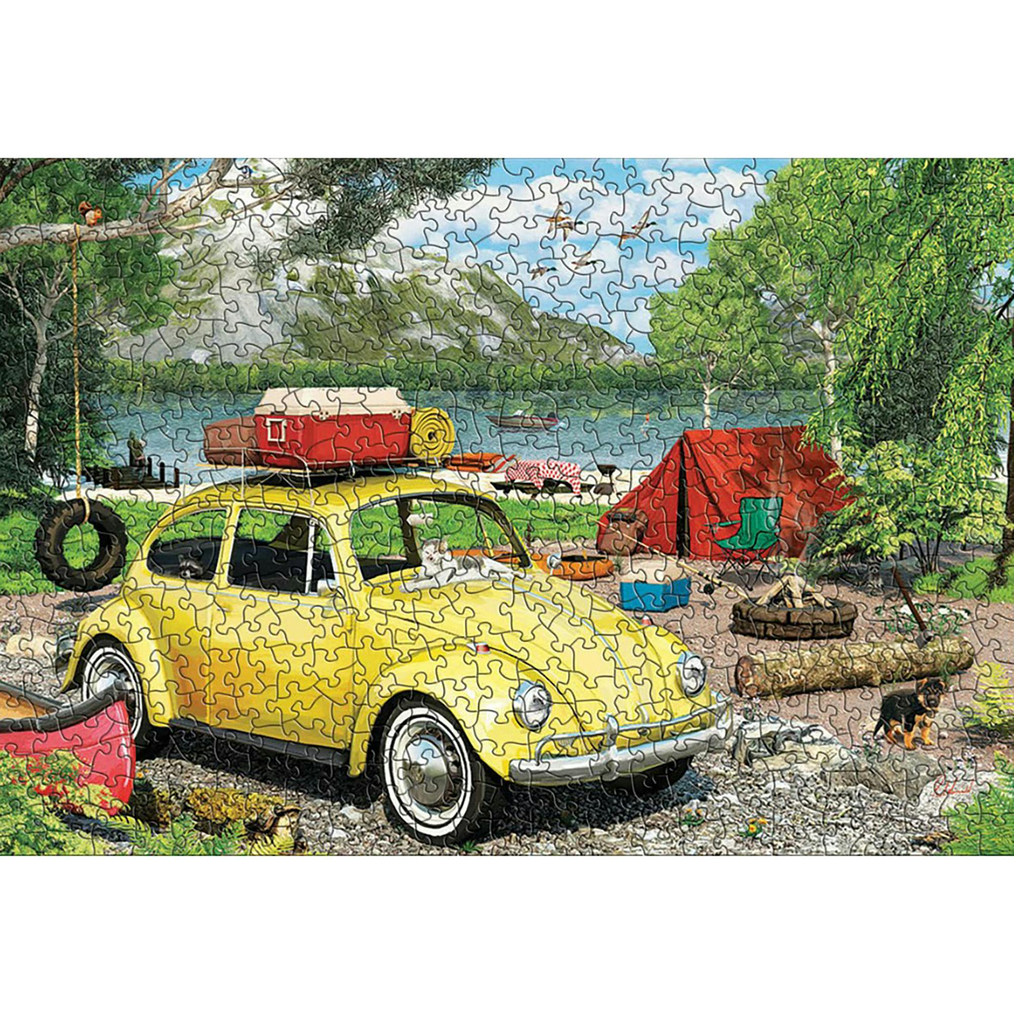 VW Beetle Camping Tin - 550 PC Puzzle