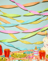 Pool Party Streamers - 5 crepe paper rolls