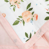Cotton Muslin Toddler Comforter - Watercolor Roses Grande 2