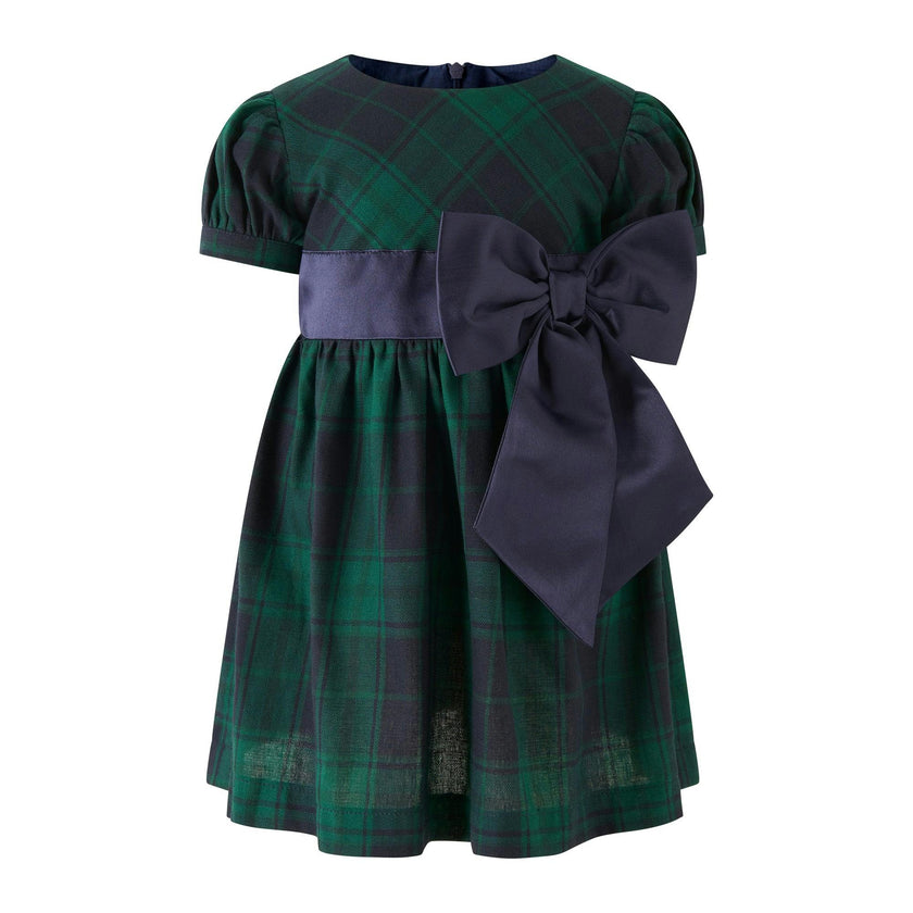 Baby Blackwatch Bow Dress
