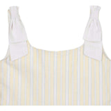 Linen Bow Shoulder Dress, Yellow