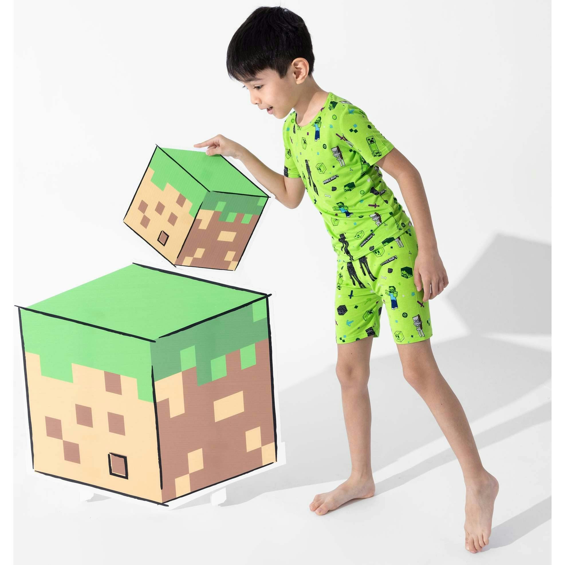 Minecraft Mob Squad Kids Pajama Short Set