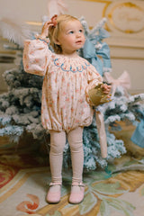 AGATHE FLORAL SMOCKED ROMPER