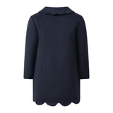 Scalloped Dress Coat