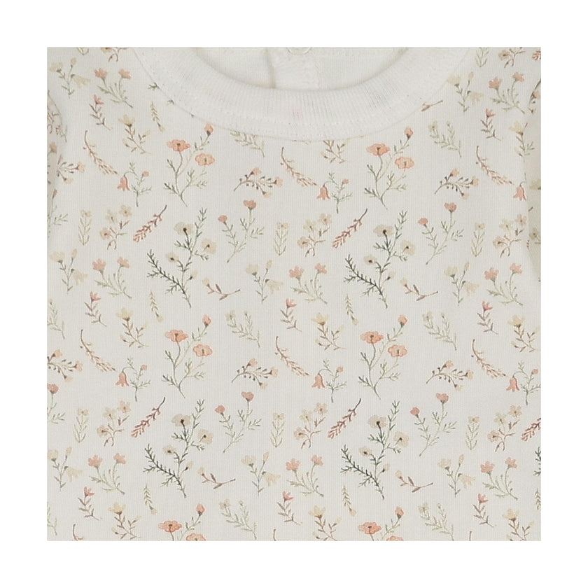 Botanical Girls Footie & Hat Set