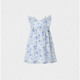 Elena Girl Dress Sleeveless, Watercolor Blue Yellow