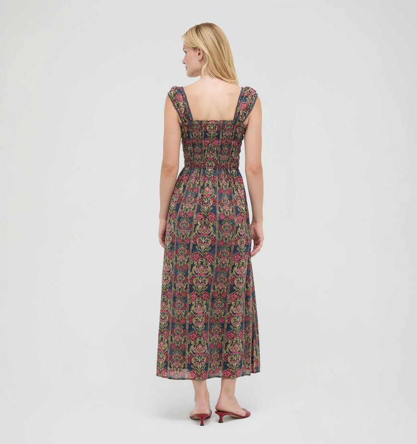 The Harper Nap Dress -  Stowell Medallion Stripe