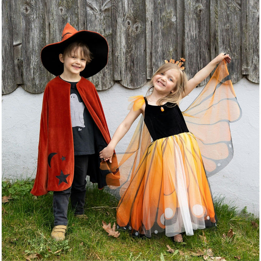 Butterfly Twirl Dress with Wings & Headband