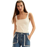 Tribeca Vegan Leather Combo Top