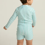 unisex tamarin stripe rashguard one piece