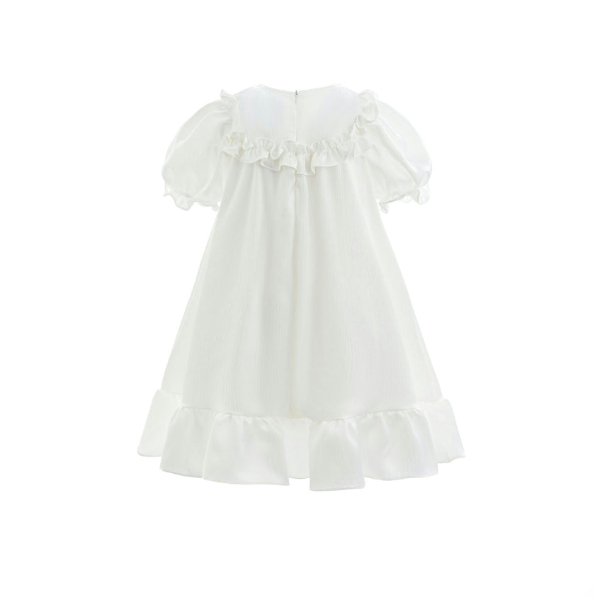 White Ruffle Berlin Dress