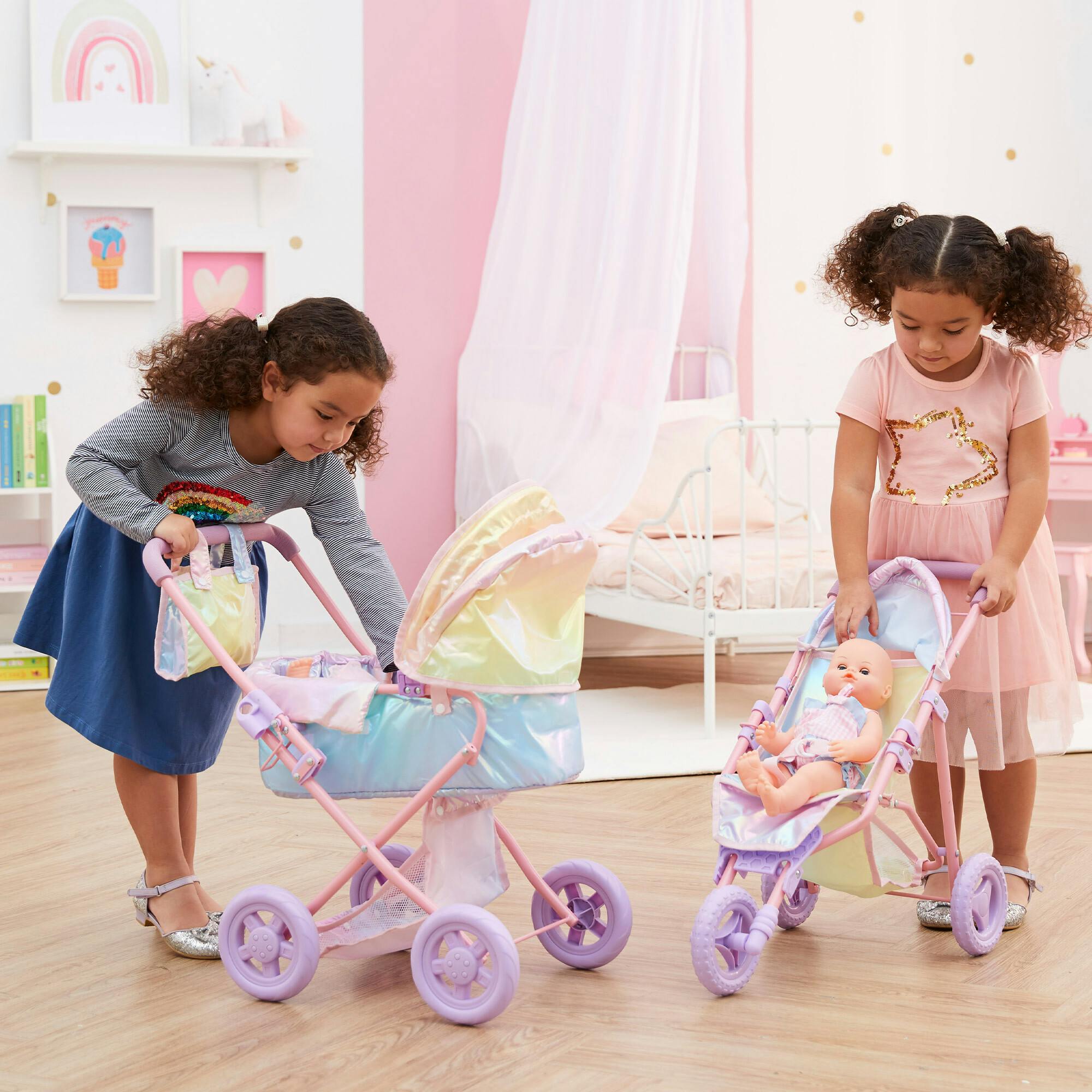 Olivia's Little World - Magical Dreamland Baby Doll Deluxe Stroller
