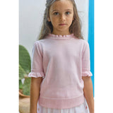 TARTINE ET CHOCOLAT Ruffle Sleeve Sweater - Azalée