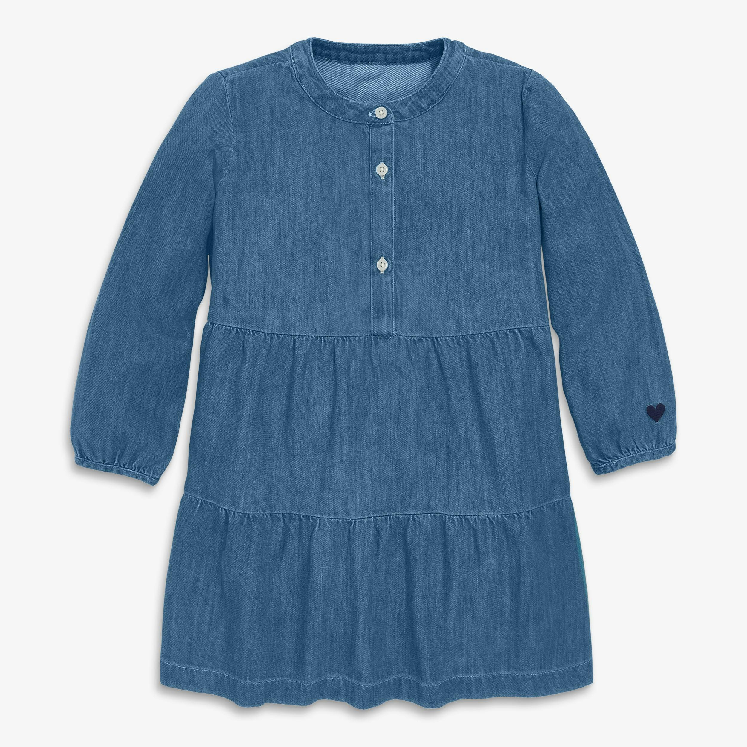 Kids chambray popover dress