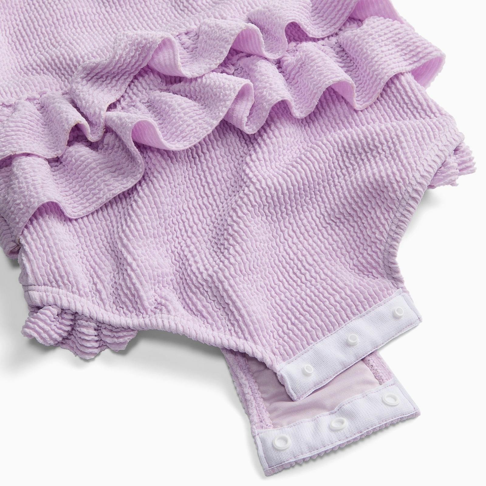 Frilled Swimsuit - Lilac