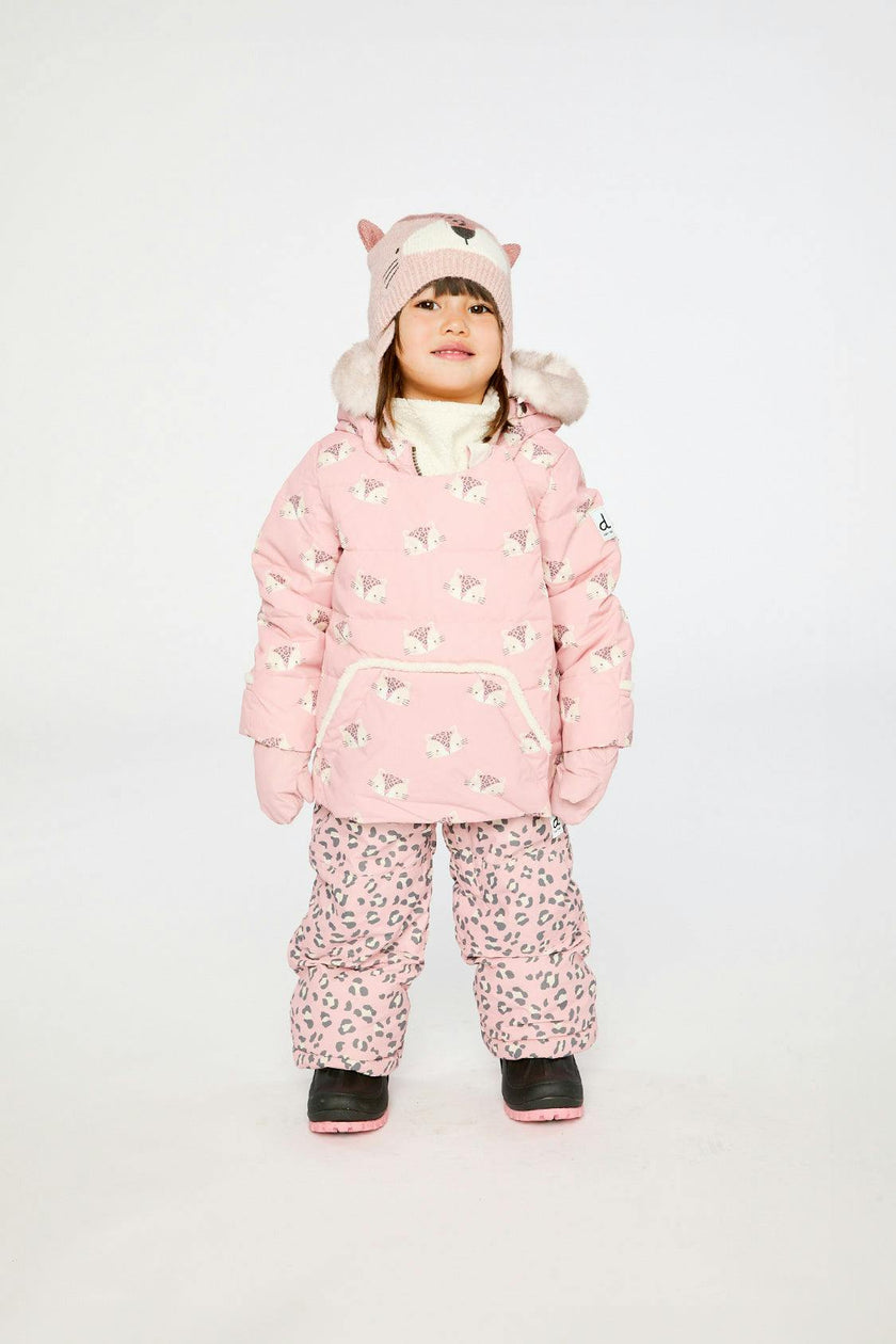 Baby Two Piece Snowsuit Rose Leopard Print