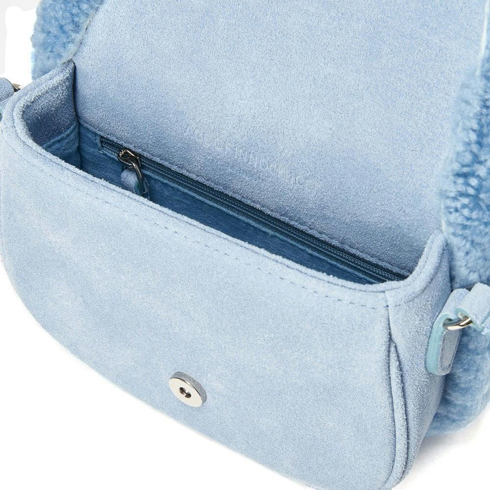 Shae Suede Crossbody Buckled Bag