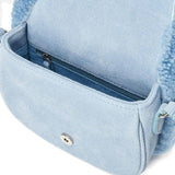 Shae Suede Crossbody Buckled Bag