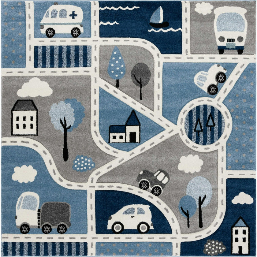 Carousel Kids 193 Large Square Rug