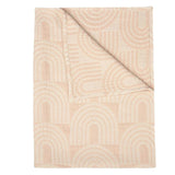 Cotton Jacquard Baby Blanket (Pink Rainbow)