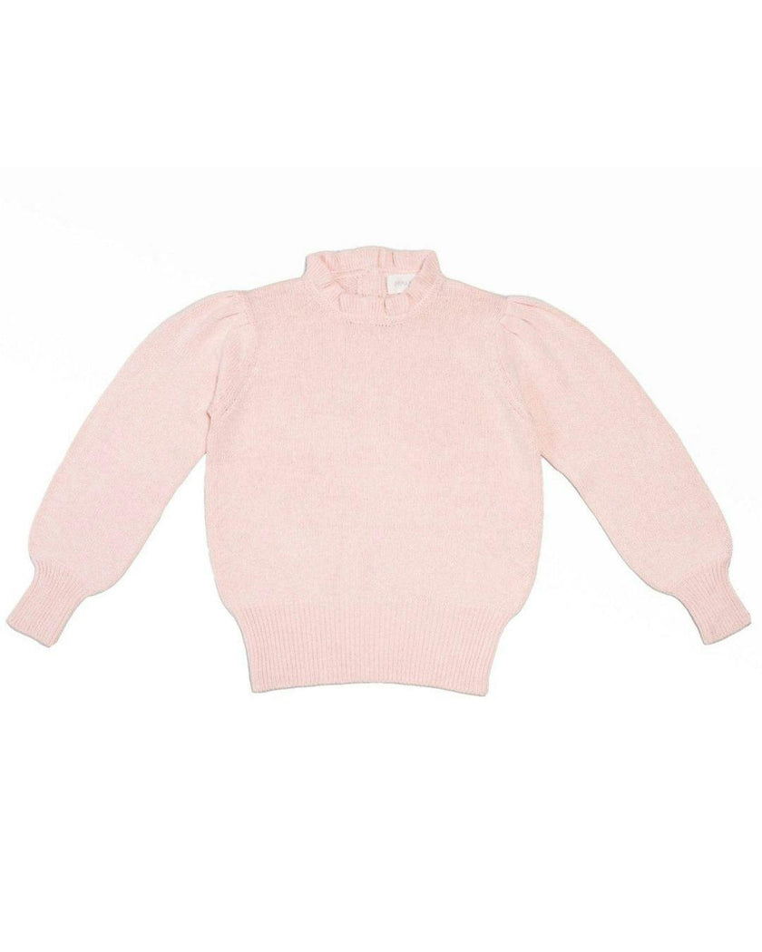 Ruffled Collared Jumper | Blush