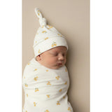 Organic Swaddle Blanket & Hat Set
