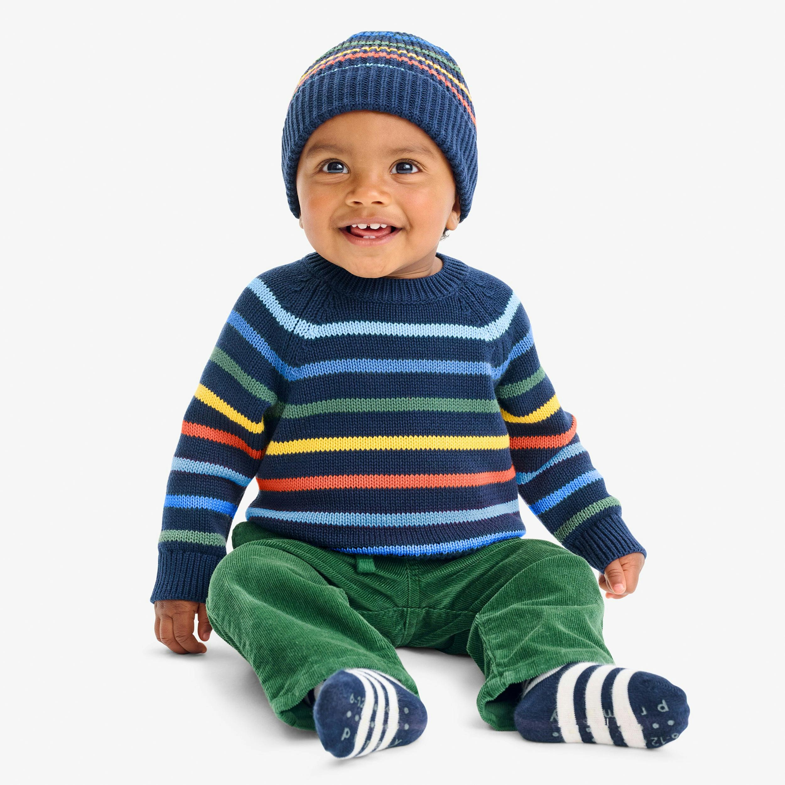 Baby rainbow stripe sweater