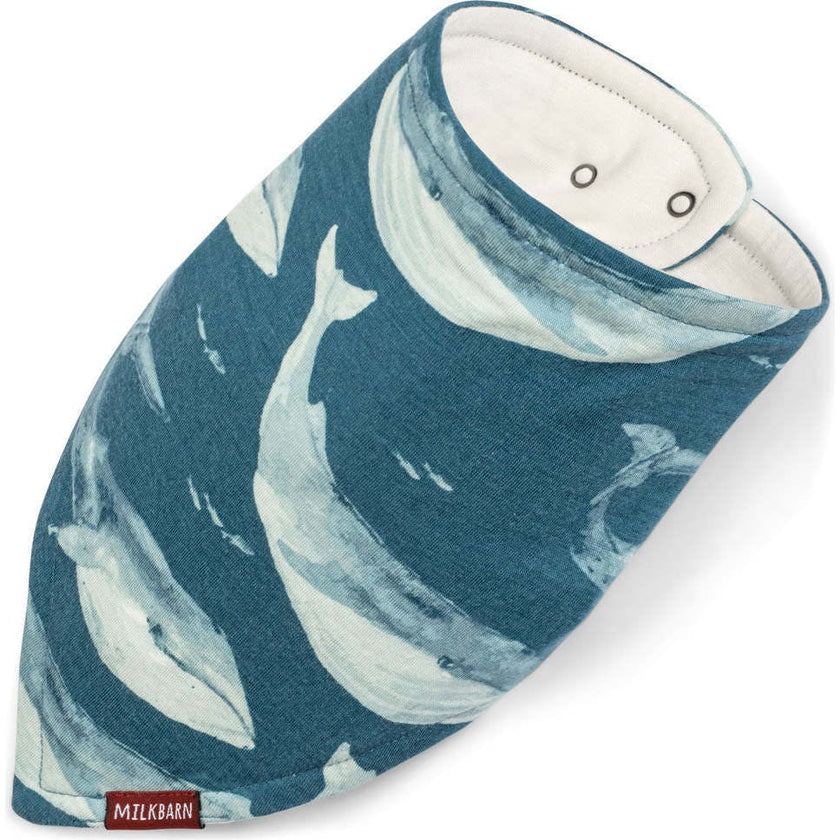 Blue Bamboo Three-Layer Kerchief Bib