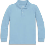 Kids long sleeve pique polo
