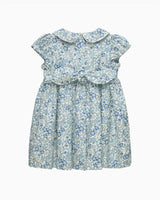 Baby Arabella Floral Smocked Dress in Blue
