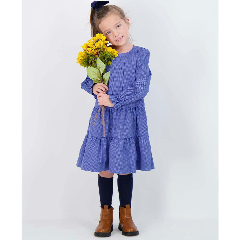 Poppy Dropwaist Dress, Blue