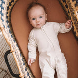 GROW WITH YOU FOOTIE | BIRCH — Bamboo Organic Cotton Blend, 0–6M
